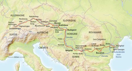 Route au fil du Danube.