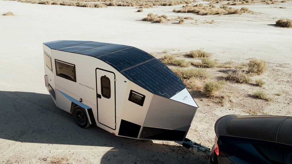 Caravane avec pompe à chaleur