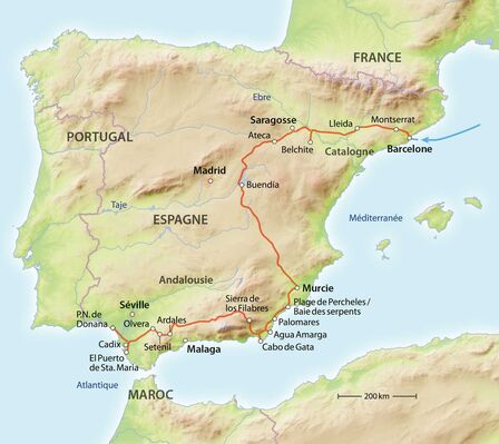 Route en Espagne