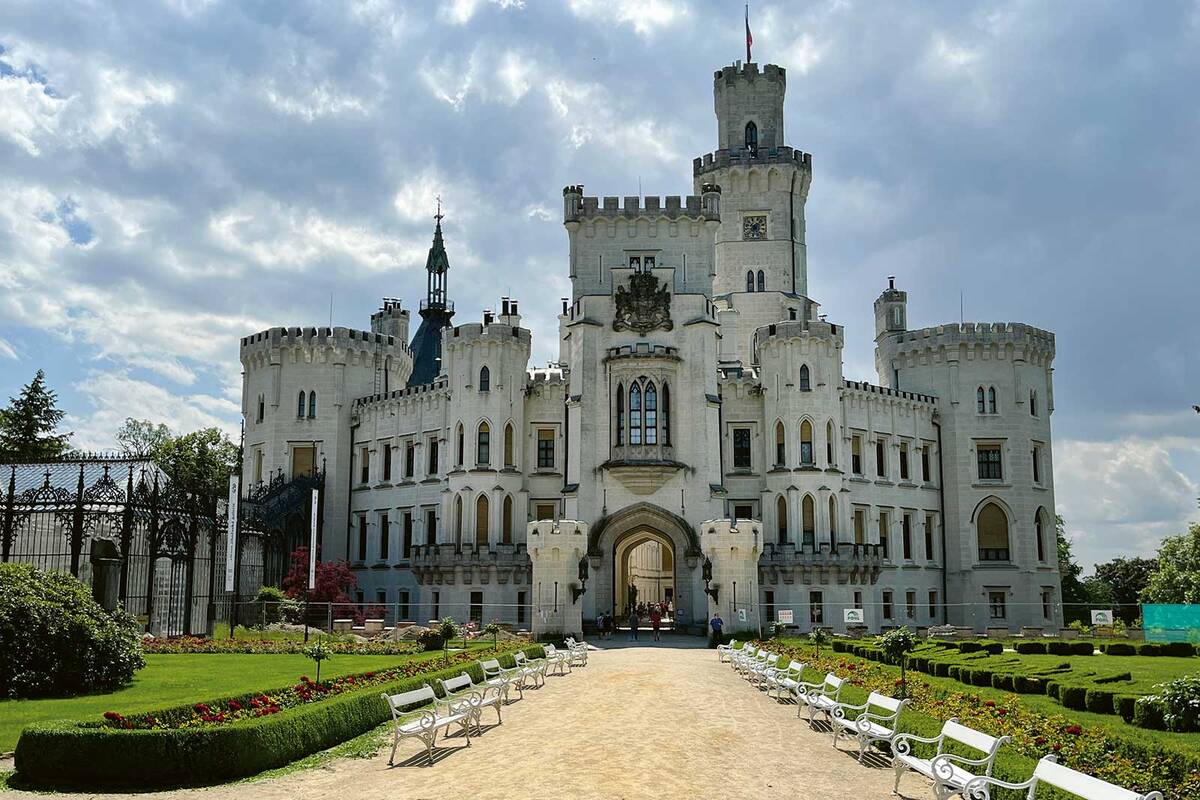 Le château de Hluboká, dans la ville de Hluboká nad Vltavou, au sud de la Tchéquie.